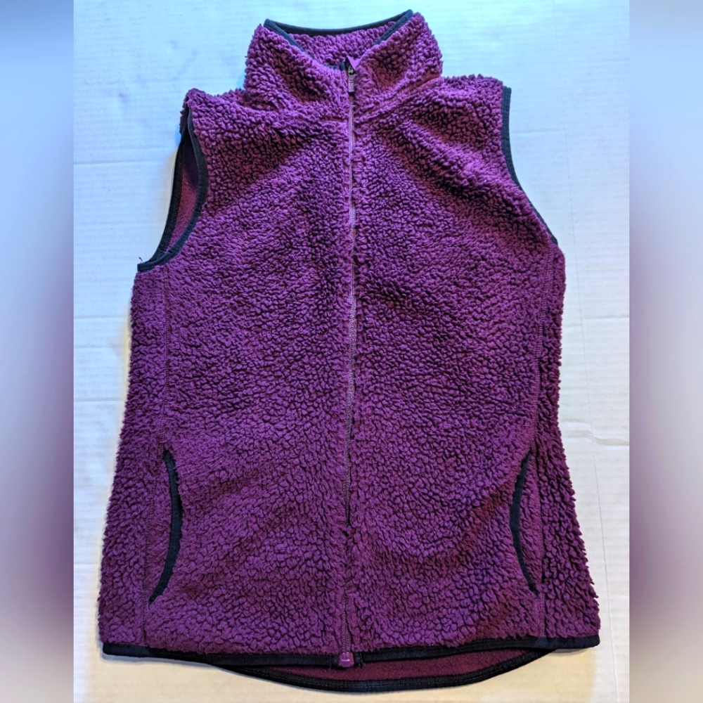 Fila Sport Full Zip Teddy Vest With Side Pockets Size Small